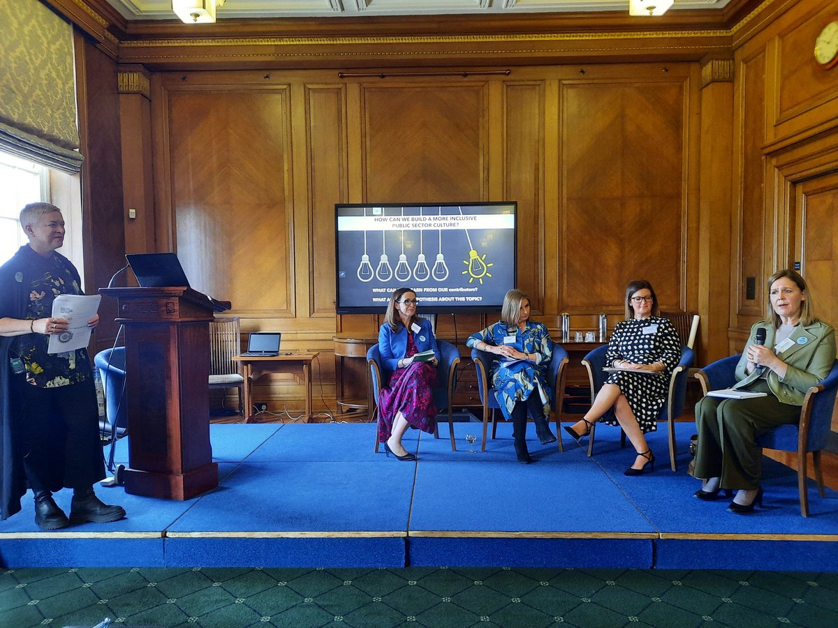 Rigorous &amp; positive discussion on building more inclusive public sector culture, part of our <a href="/createexpress2/">create.express</a> women's leadership prog. Thanks to panellists Sharon McNicholl <a href="/abcb_council/">ABC Council</a> Sinead Simpson <a href="/NIPolicingBoard/">NI Policing Board</a> <a href="/jillminne/">Jill Minne</a> &amp; <a href="/Emmamd7/">Emma Murray</a> @PwC_NI for private sector perspective.