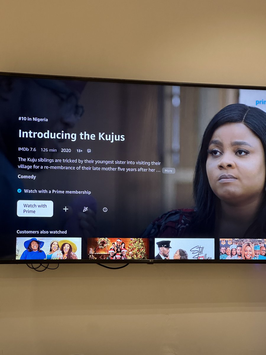 Watch introducing the Kujus on <a href="/primevideonaija/">Prime Video Naija</a> so you can enjoy #TheKujusAgain more in the cinema. Me sef I’m about to watch it again. 🤍🐘 cc <a href="/itkmovie/">The Kujus Again</a>