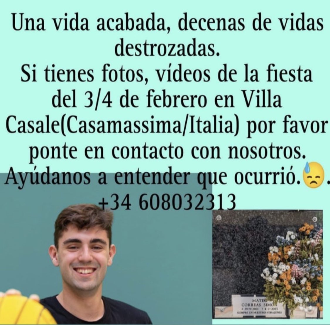 ireneesimon's tweet photo. Máxima difusión 🙏🏻 Alumno Erasmus Universidad de Zaragoza. Se necesita información de aquel día. 
@SoydeZaragoza https://t.co/FLSjsjLs94