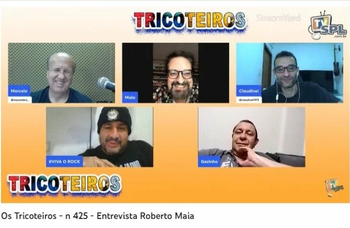 VOCÊ PERDEU!?
Vai lá no canal da TvSpL no YouTube, 
Os Tricoteiros e assista esta entrevista maravilhosa com o
Mestre Roberto Maia da rádio @aradiorock