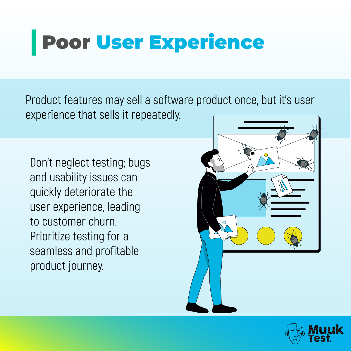 MuukTest's tweet image. Minimal testing might seem like a shortcut, but it could threaten your software&apos;s success in the long run. Discover the risks in our newest carousel👇

#softwaretesting #qualityassurance #softwaretestingservices