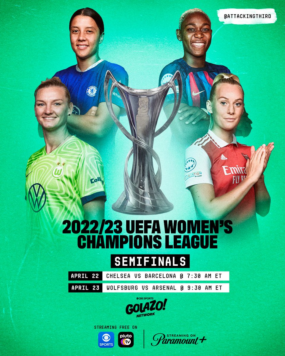 Pluto Tv On Twitter Rt Attackingthird The Champions Stream The Uefa Women S Champions League