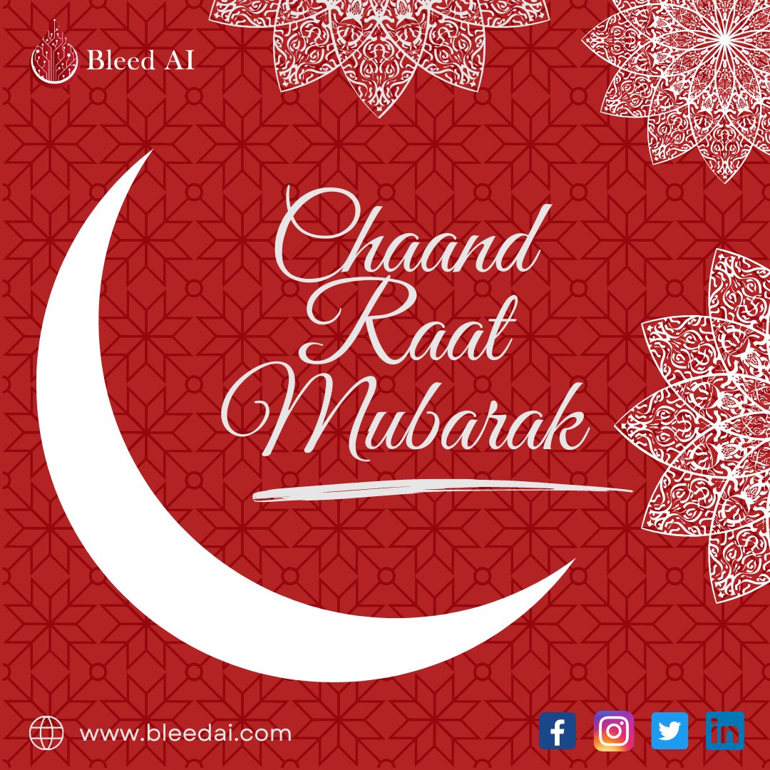 bleedai92's tweet photo. Wishing You All a Joyous Chand Raat! π
From #BleedAI to our all #employees, and #clients globally. β¨
In the spirit of togetherness and joy this #ramadan blessing, Bleed AI hosted an iftar party.
#bleedai #eidulfitr2023 #celebration https://t.co/xoVV6DG5ux