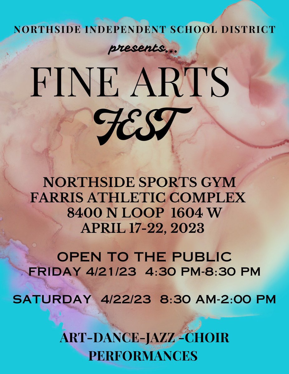 KrisLeeMart's tweet photo. Come out and see the awesome artwork from around the district!! @NISDHowsman https://t.co/4K4Hn1umPR