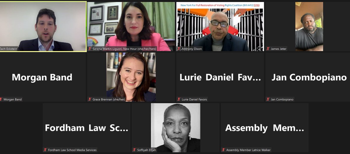 Our ed @SerenaLiguori4 is here speaking about the importance of voting rights behind bars <a href="/FordhamLawNYC/">Fordham Law</a> she shares, "Women behind bars are looking for ways to engage with the community, voting rights should be a bridge to come home."