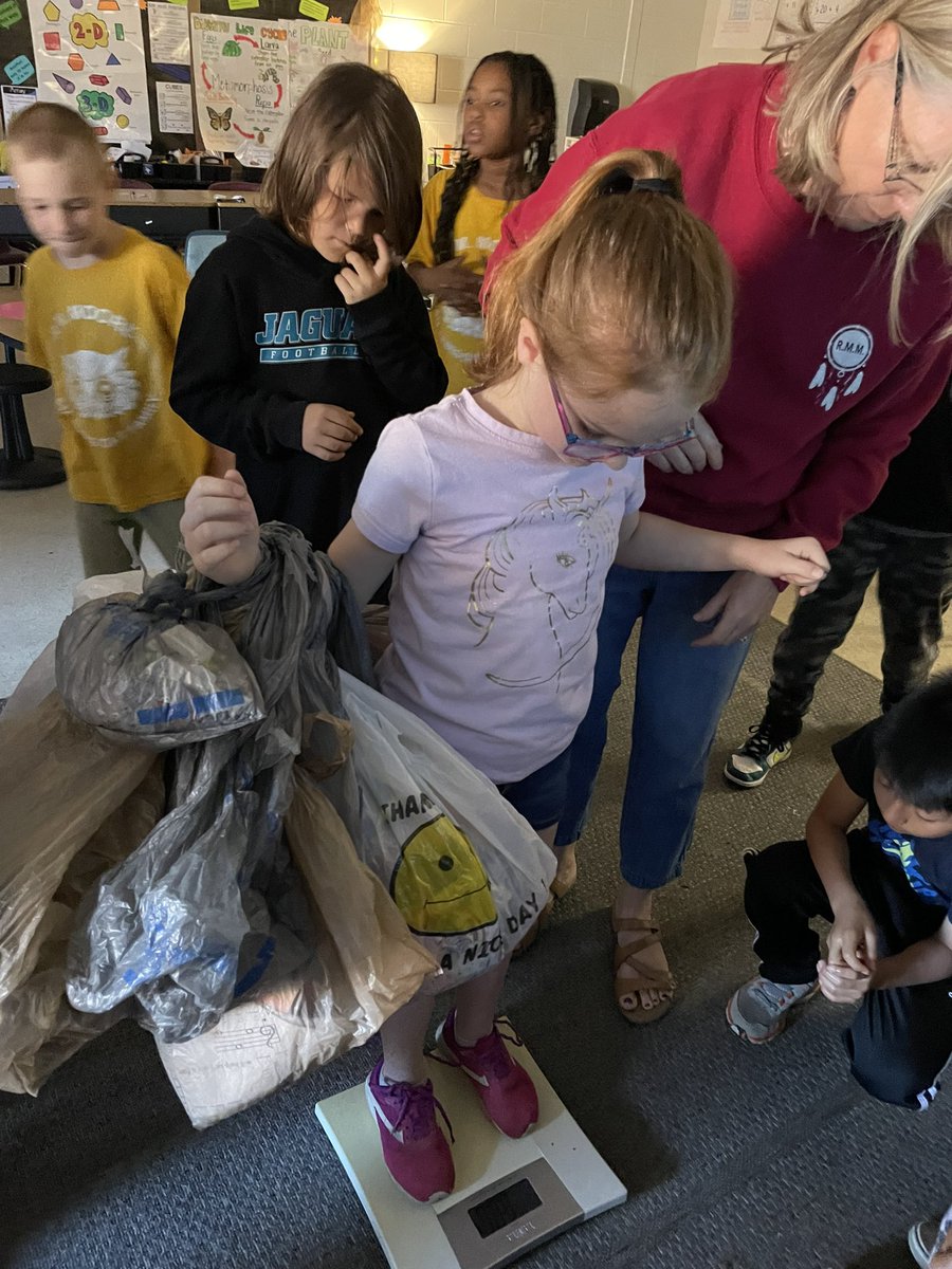 Happy Earth Week. We learned all about Earth Day and decided to help clean our school. The kids were so excited to help our environment. We also weighed how much trash we found. They did an awesome job! #stem 🌎 <a href="/R_M_Moore_Elem/">R M Moore</a> <a href="/Matt_Kimbrell68/">Matt Kimbrell</a> <a href="/CherokeeSchools/">Cherokee Co. Schools</a>