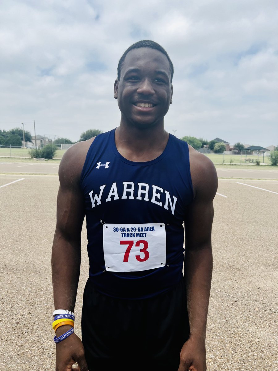WARREN_TFXC's tweet photo. 4th place finisher at the Area Track Meet in Long Jump. Way to go Lee! https://t.co/ALeHd175Hz
