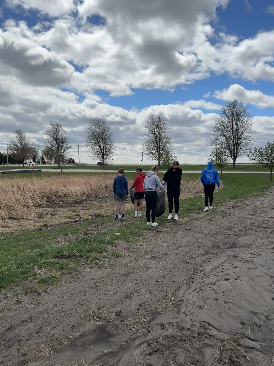 Students celebrated Earth Day by picking up trash around the school on Tuesday &amp; Friday. #dcgexcellence #EarthDay2023