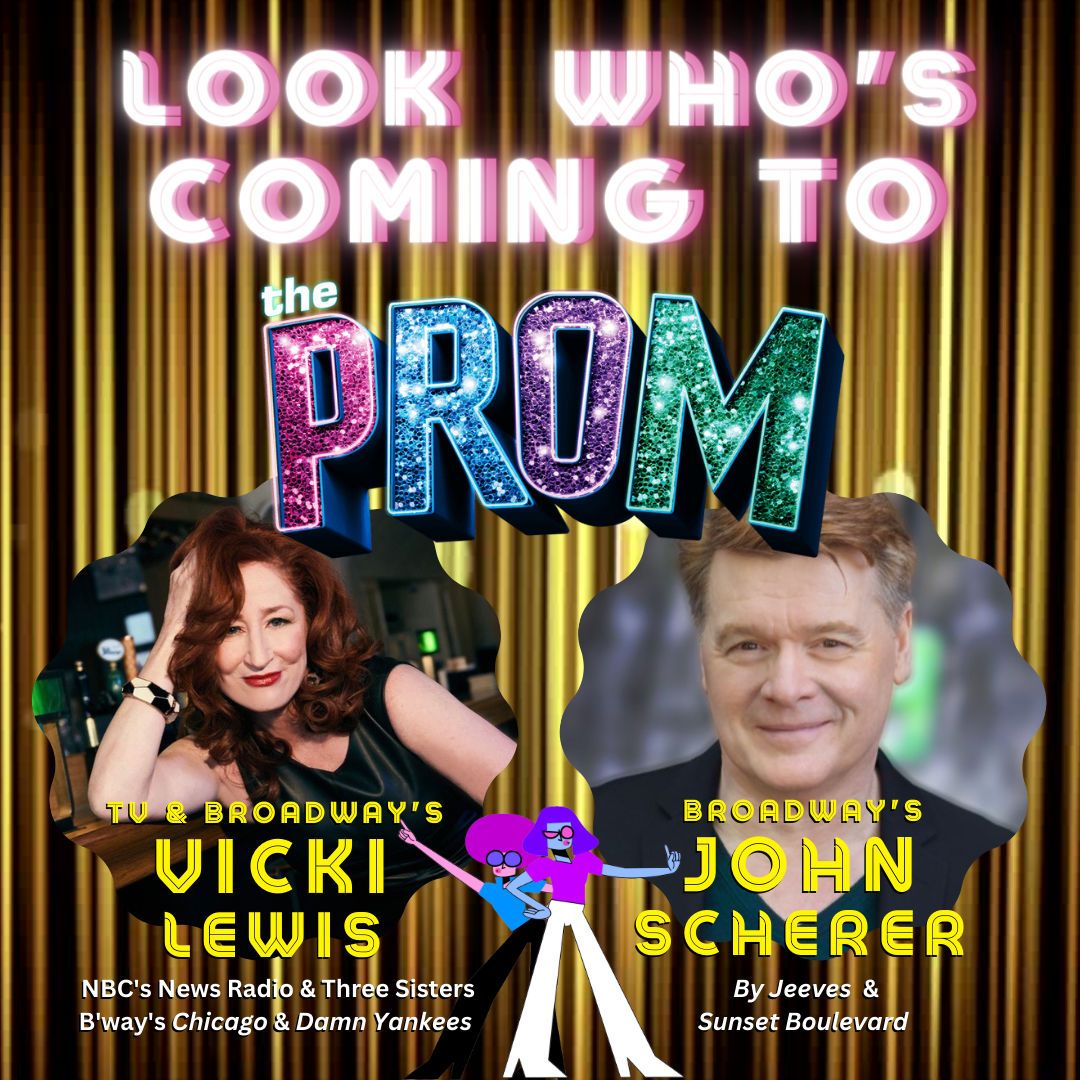 ✨Experience the magic of The Prom with stars Vicki Lewis and John Scherer, lighting up the stage as Dee Dee Allen and Barry Glickman! 🎭 Don't miss this upbeat coming-of-age musical at Axelrod, May 5-21! Secure your seats at AxelrodArts.com and dance the night away! 🎉