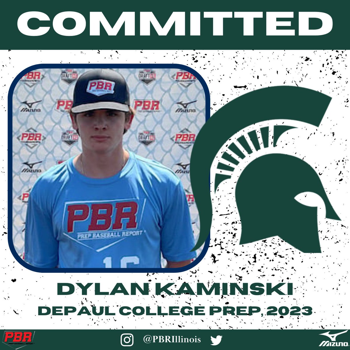 RHP Dylan Kaminski (DePaul College Prep, 2023) commits to Michigan State.

Kaminski has been on the rise as of late, impressing with a fastball up to 90 mph.

👤 PROFILE: loom.ly/x2CHi5U