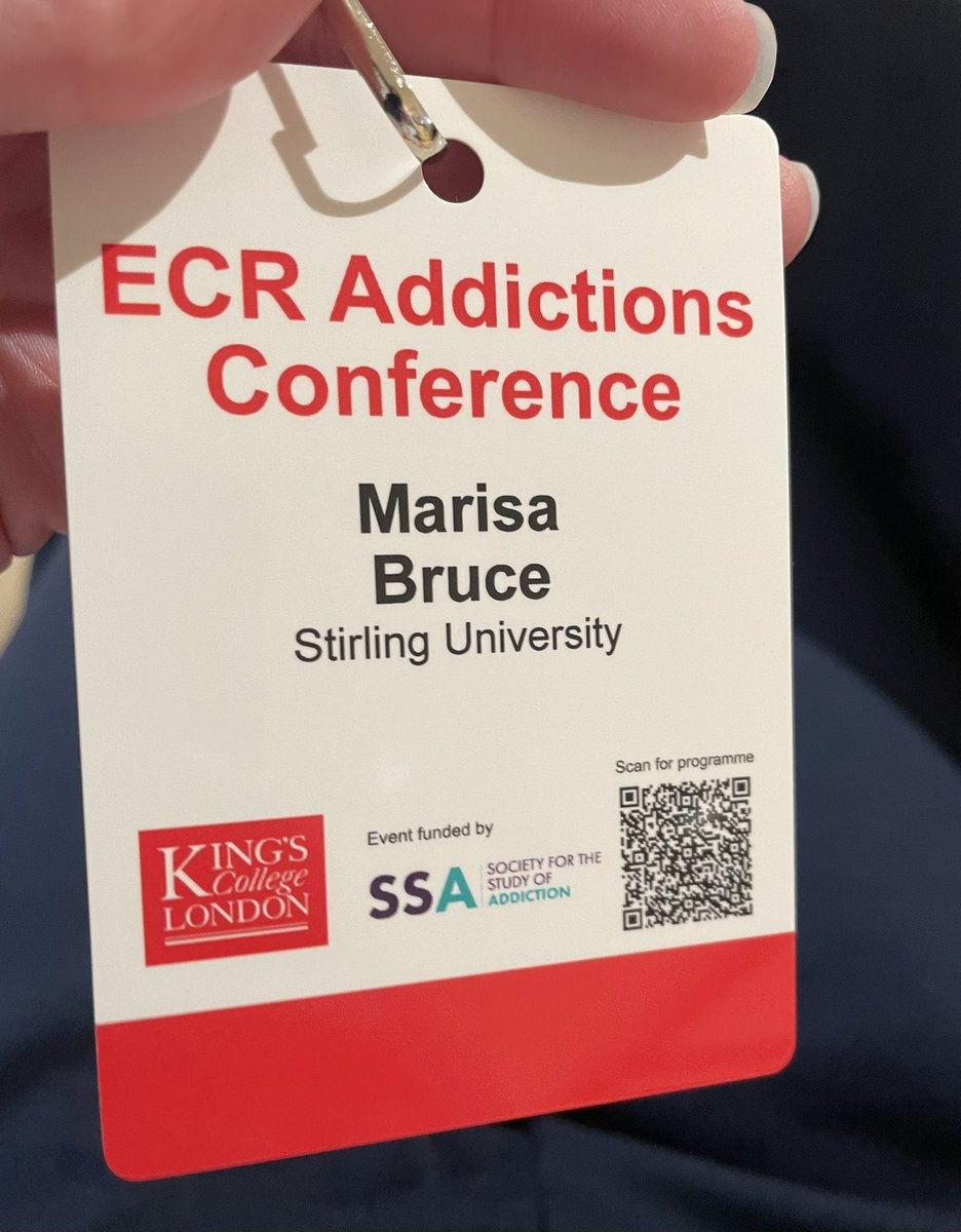 Marisa_Bruce2's tweet photo. Great day at the @SSA_Addiction conference in London. Thank you for letting me present some of my research.
#ECRaddictions23 https://t.co/5un49LuyTm