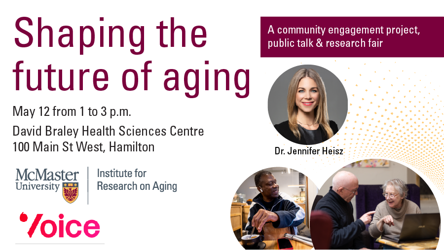 Tell us what matters to you! Register Now: eventbrite.ca/e/615130109717
May 12, 1-3 p.m. at 100 Main St. W., Hamilton, celebrate the launch of @VOICE__Global in Canada with a public talk by @jenniferheisz and interactive research fair. Everyone is welcome! <a href="/McMasterU/">McMaster University</a> <a href="/clsa_elcv/">Canadian Longitudinal Study on Aging (CLSA)</a>