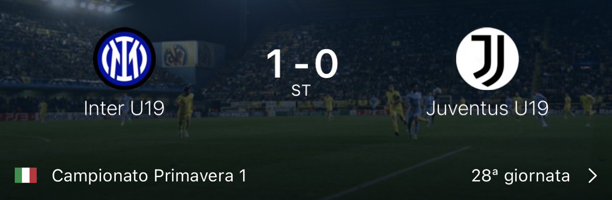 juventusfans's tweet photo. 🏆 #Primavera1
☑️ #InterU19-#JuventusU19 1️⃣-0️⃣
P.S.: Come di consuetudine contro di loro partita rapinata, gol irregolare loro e rigore non dato alla Juventus. https://t.co/UUizGh2SGw