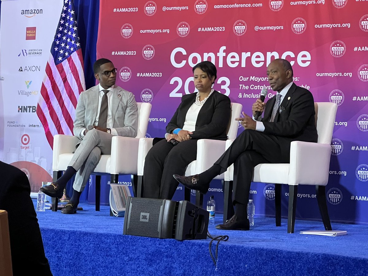 It was great to see leaders in Ohio on the stage at the African American Mayors Conference.
