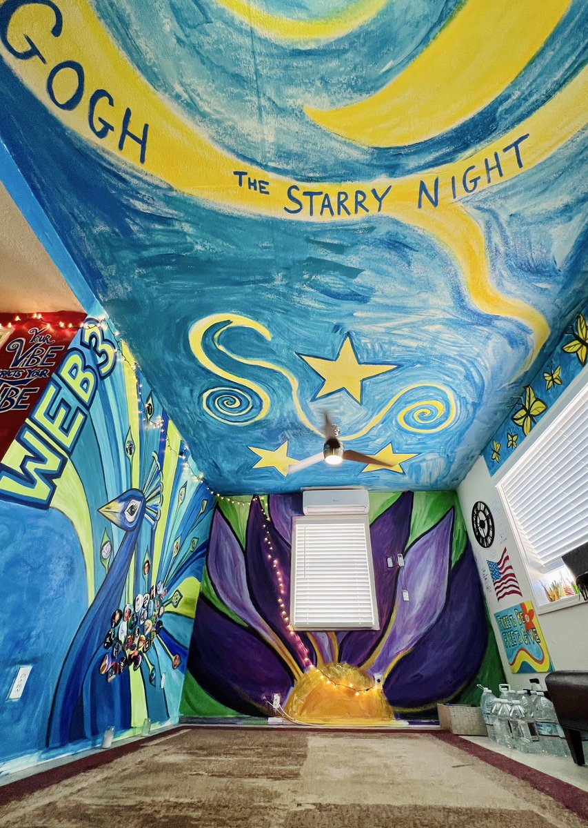 The Starry Night by Vincent #VanGogh is a painting that has impressed creators around the Globe ⭐️🌏⭐️ Please share any Artwork YOU have created that is #inspired by this incredible piece of Work.  #NFTcommunity #Web3WallCollage