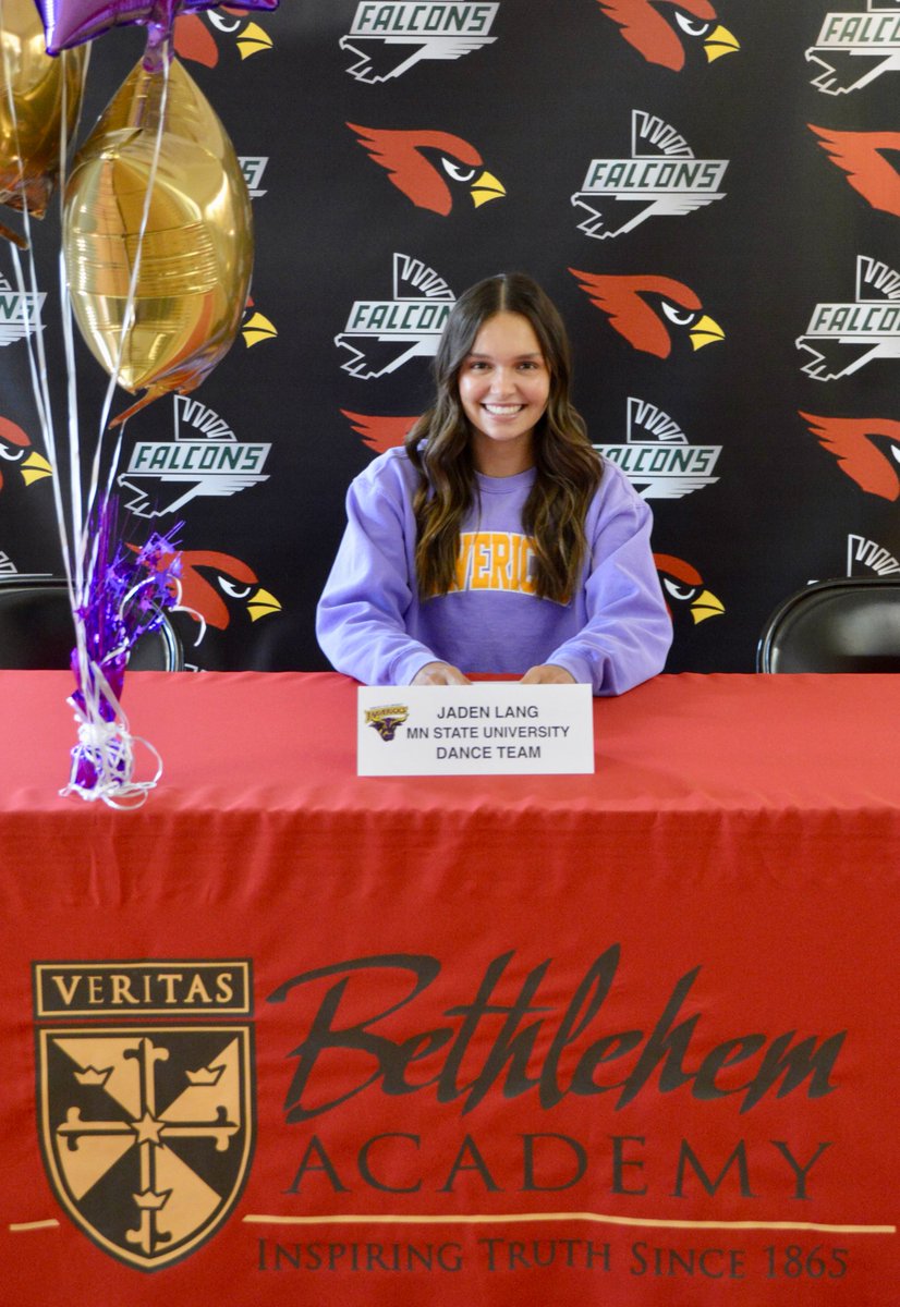 Congratulations to Jaden Lang, who today signed a letter of intent to dance with the 8-time national champion Minnesota State University-Mankato Maverick Dance Team. Way to go, Jaden!!! #CARDS #CardinalPride