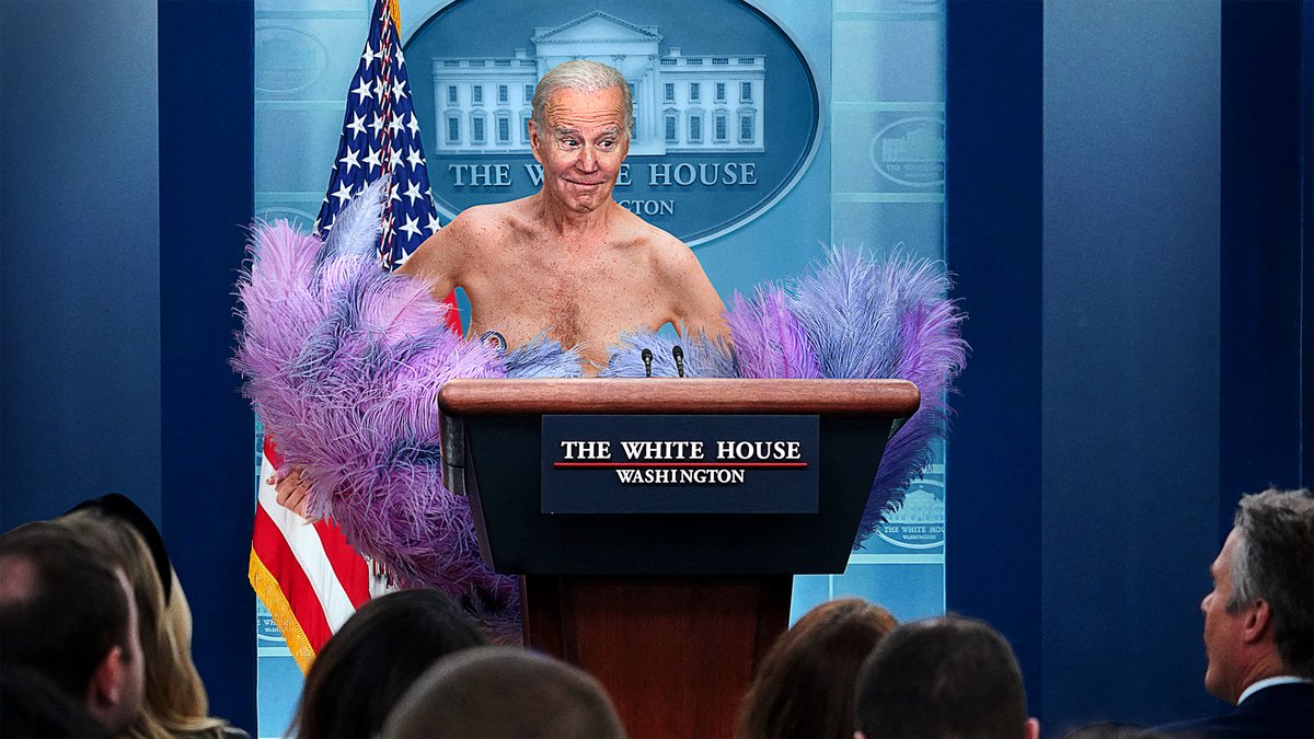 Coy Biden Appears Nude Behind Folding Fan To Tease 2024 Run bit.ly/3Aietz5