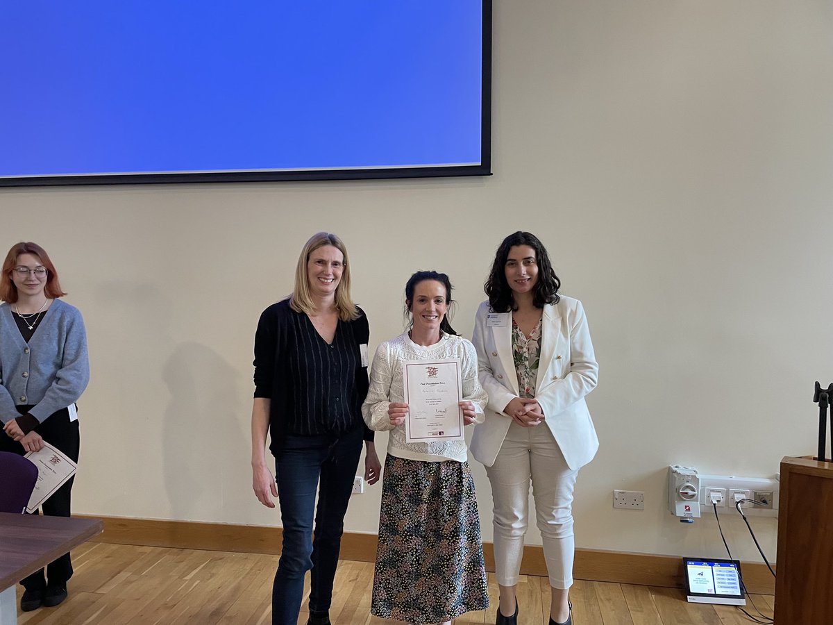 Fragiadaki_Lab's tweet photo. I enjoyed organising the BSMB Spring 2023 meeting. We had some fantastic talks including from @LabAnna @EllieTzima @RLWczyk @ProfPaulEvans Dr Areej Alahmadi @ro_ooja and Dr Fiona Macleod @FionaMairi gave excellent talks! The highlight for me was giving out the awards! @BSMB1 https://t.co/16wCZThmkK