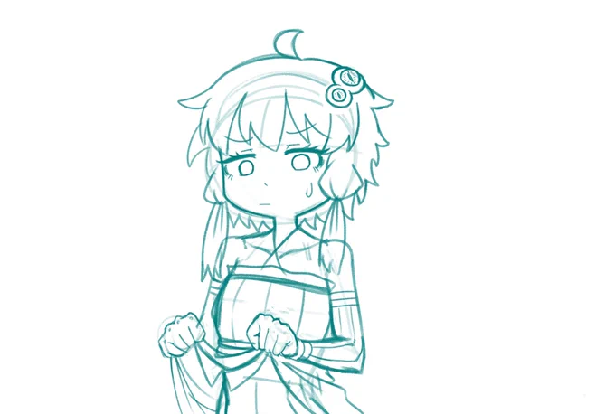 久し振りにゆかりん描いてる 