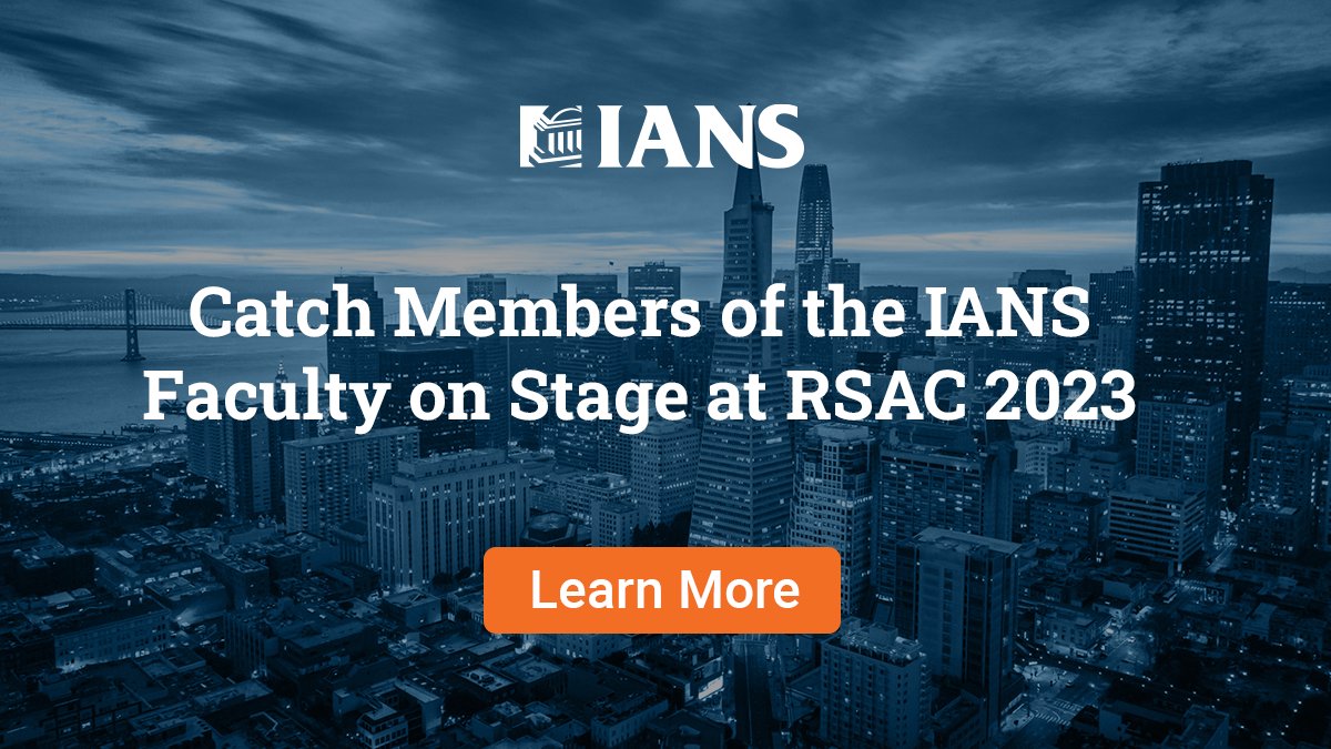 IANS_Security's tweet photo. Heading to @RSAConference? Several members of the IANS Faculty will be leading sessions throughout the event. Learn more: https://t.co/oe3yYyXbeS
#securityleadership #cybersecurity #rsaconference #iansfaculty #iansresearch #ciso #rsac2023 https://t.co/qD4Ox4HKR9