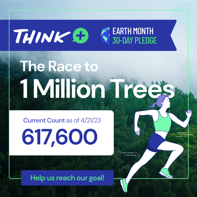 ThinkEnergyPlus's tweet photo. The Race to protect 1 Million trees continues! Thanks to our customers, we are about 382,400 away from our goal! https://t.co/JFRS7oVYI5