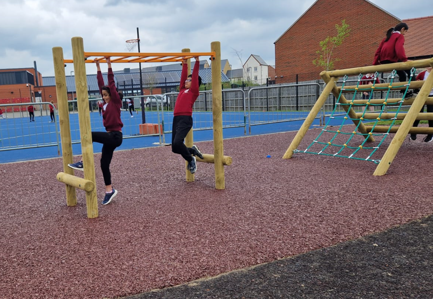 StEds_Primary's tweet photo. Constantinople Class have had a brilliant week exploring our new trim trail and investigating transport in the community as part of our focus during #ClimateWeek #StEdsSport #StEdsGeography https://t.co/uBH9Jg4ULS