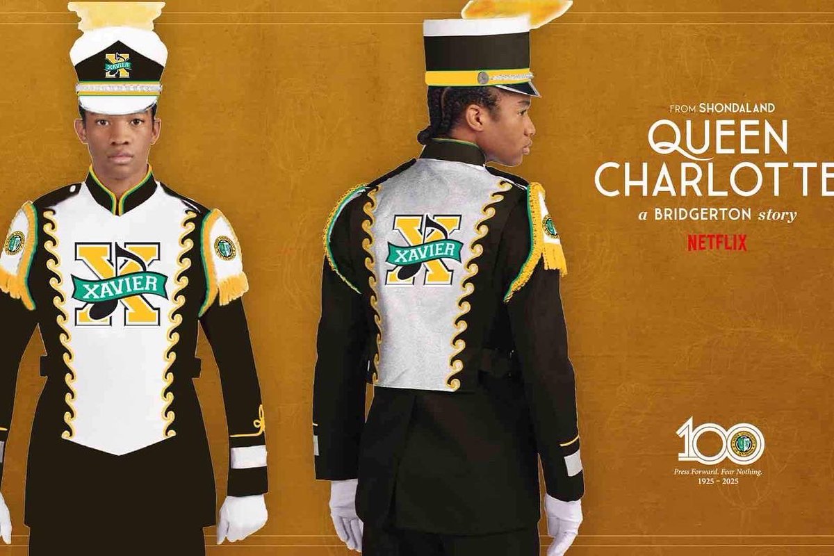XULA1925's tweet photo. Whew! We had a time at the Spring Waltz!  We would also like to give a very special thank you to Queen Charlotte for gifting @xulagoldensound their very 1st uniforms!  
 
Check out "Queen Charlotte: A Bridgerton Story” May 4 on @netflix 

Full Story 
https://t.co/xipQQvKbRP https://t.co/uwwWgSrf8I