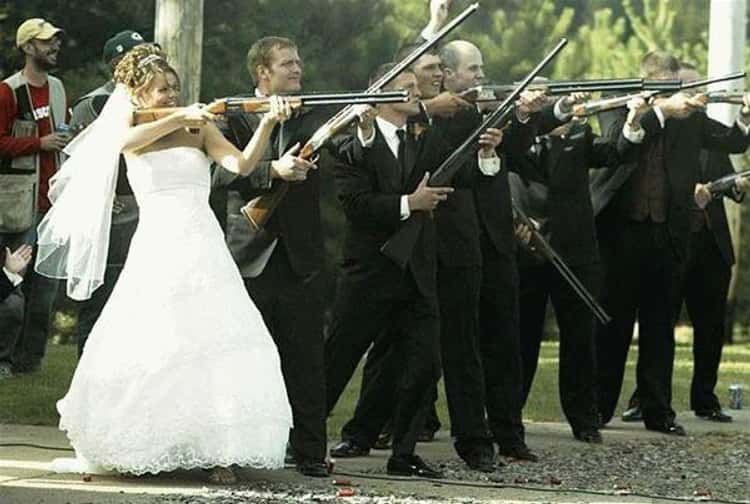 Zeddeee's tweet photo. #ThingsToAvoidAtAWedding 
Rifle range 'entertainment' https://t.co/vbPSZid7XS