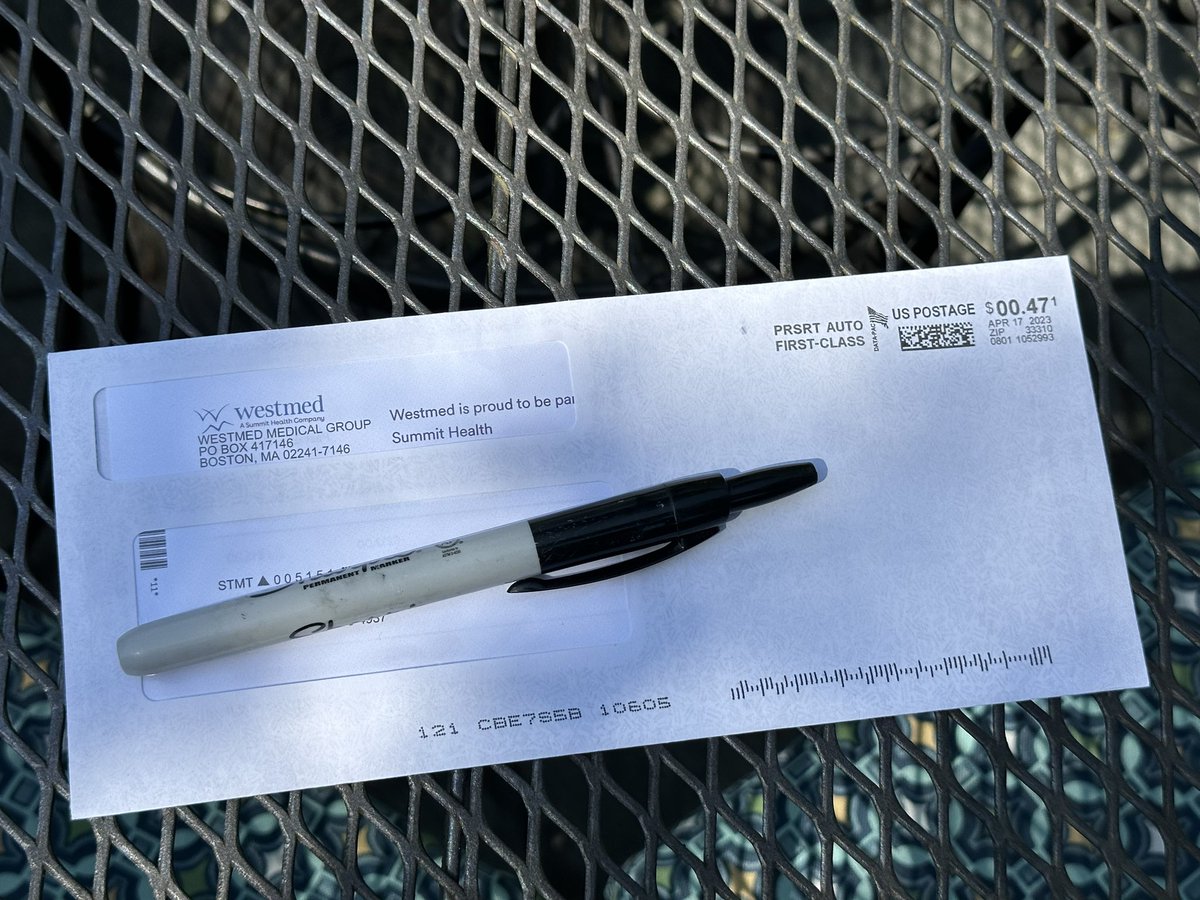 ct323i's tweet photo. 3 years now @WestmedGroup mails monthly bill for someone who doesn’t live here, I’ve returned to sender, called, they said they’d fix it yet it’s sent again I rip it up throw it in the trash. Happy #EarthDay #WestMed! #neverending #incompetent #healthcare #billing #makeitstop https://t.co/d52Huy4nlh