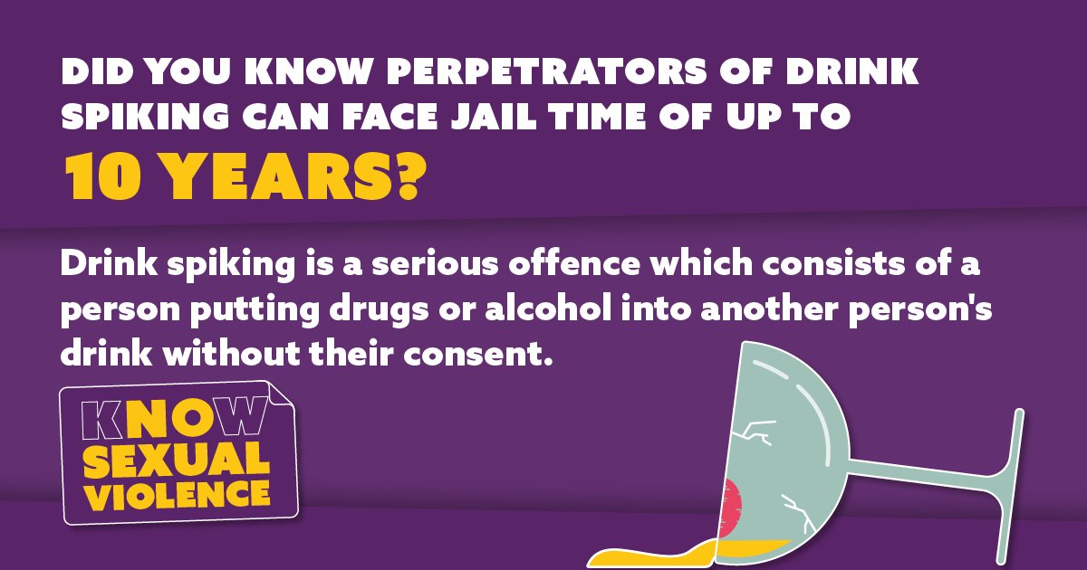 KnowViolenceAW's tweet photo. According to @YouGov, 1 in 10 women in the UK have had their drink spiked before. 
 
For women to feel safe in public spaces, we need to work together to put an end to drink spiking and sexual violence. 
 
Learn how you can help on our website: https://t.co/Reb6AUBcdT https://t.co/F7qzlkSQhW