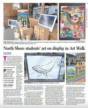 NS STUDENTS' ART ON DISPLAY IN 3RD ANNUAL ART WALK
Thanks to the hard work of our dedicated young NS artists, teachers &amp; the Arts Angels, the Art Walk is taking place right now through the end of 4/23 in 43 businesses in Glen Head &amp; Sea Cliff!  Pls go! issuu.com/richnercomm/do…