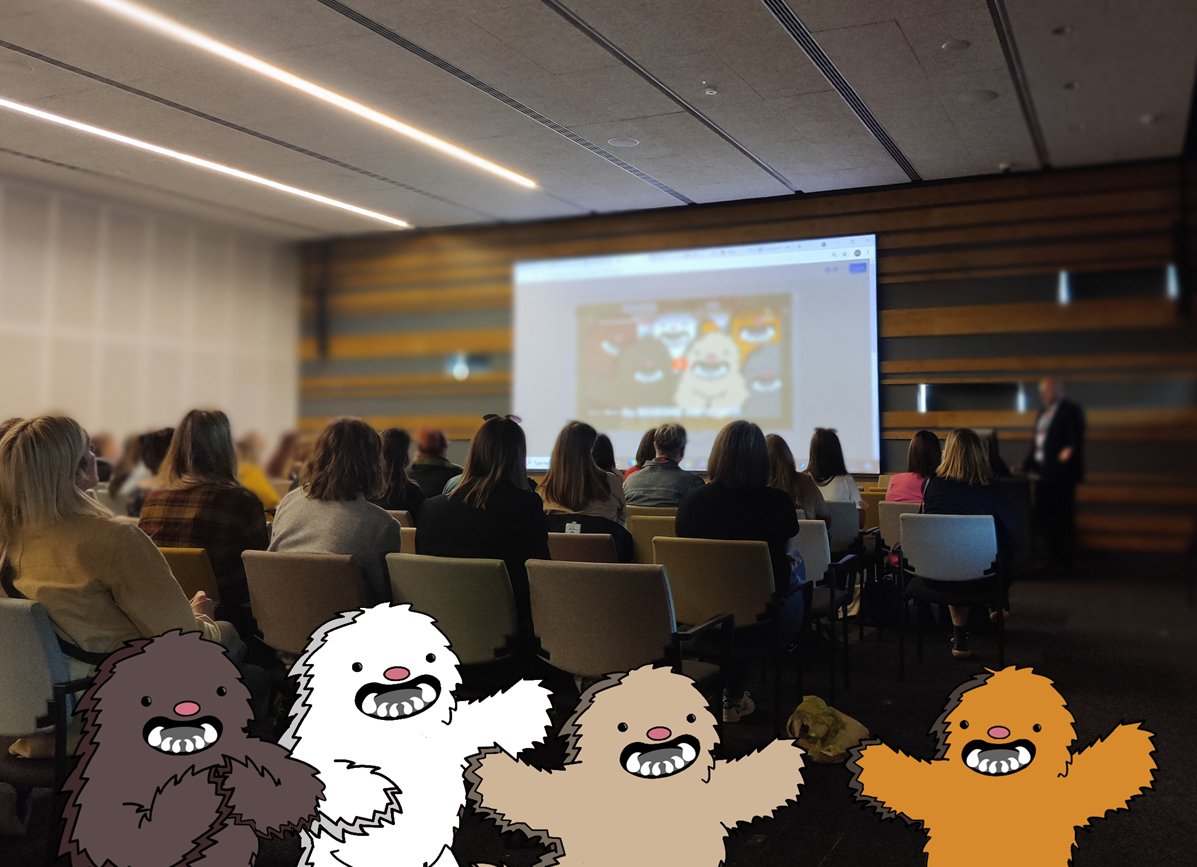 GetSetYeti's tweet photo. Great night yesterday at the V&amp;A at the Education Preview ... the yetis are roaring to get their TARTAN on!! 

#VADTartan #getsetyeti https://t.co/Joapo6r7zg