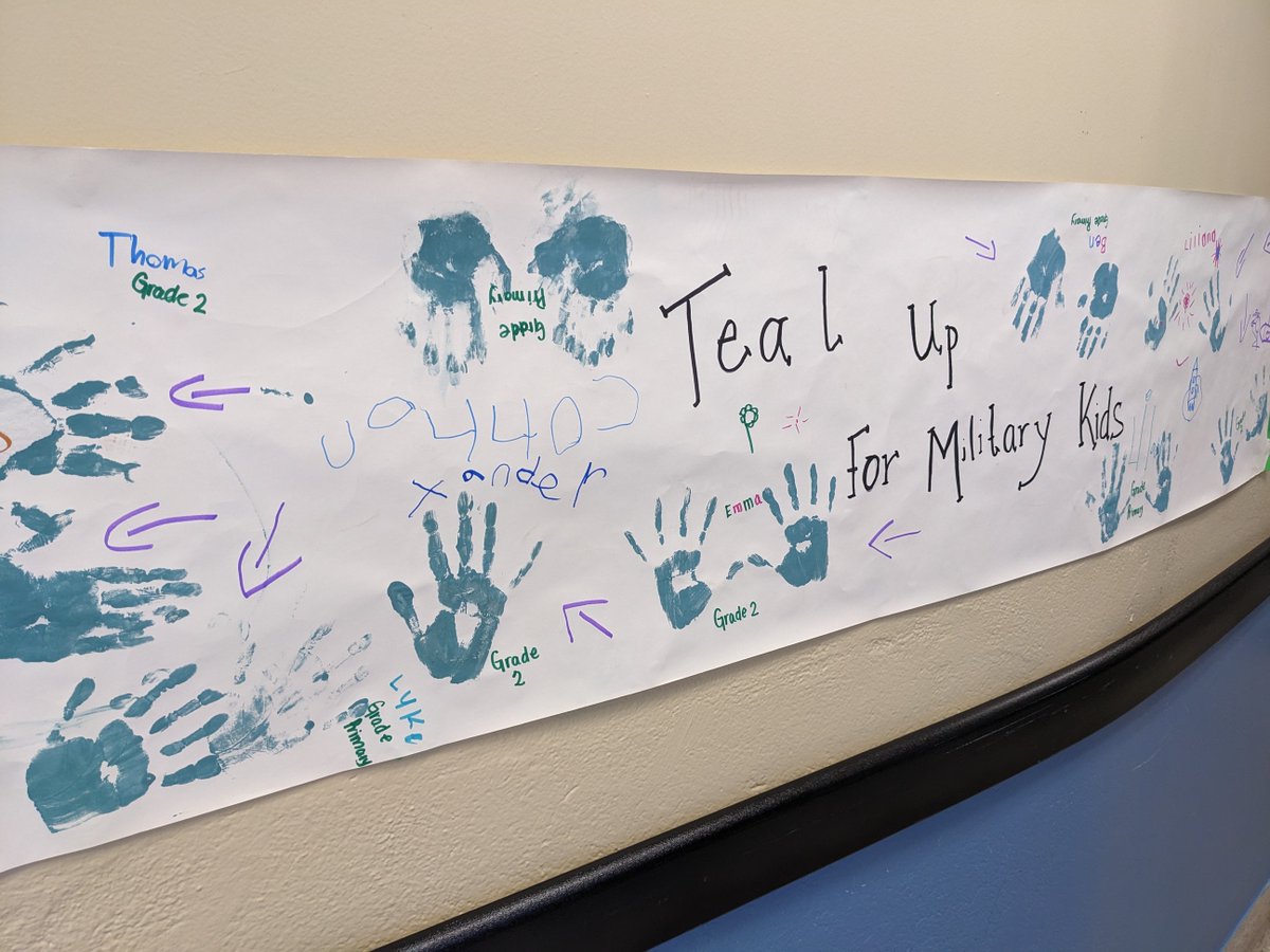 HRMFRC's tweet photo. Thanks @Ocean_View_Elem for the fun day creating a special display with the students for the Month of the Military Child. #tealup #monthofthemilitarychild #messyfun
@HRCE_NS https://t.co/PxvpP8S6Rf
