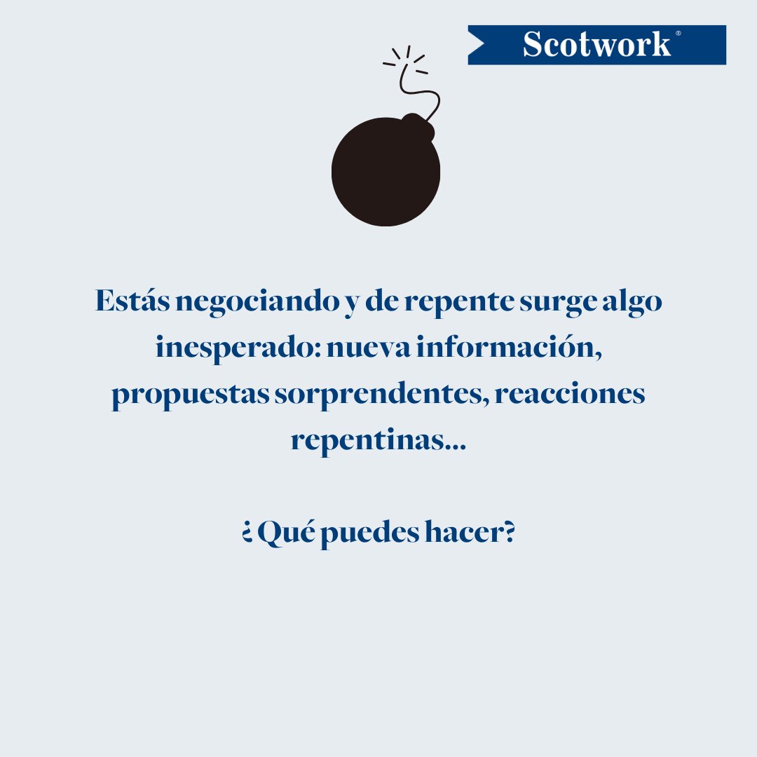 ScotworkES's tweet photo. ¿Sorpresas? ¿Imprevistos? Son “invitados” inesperados en las negociaciones. ¿Cómo gestionarlos?
Te lo contamos aquí:👇 https://t.co/aWueoeOK0e