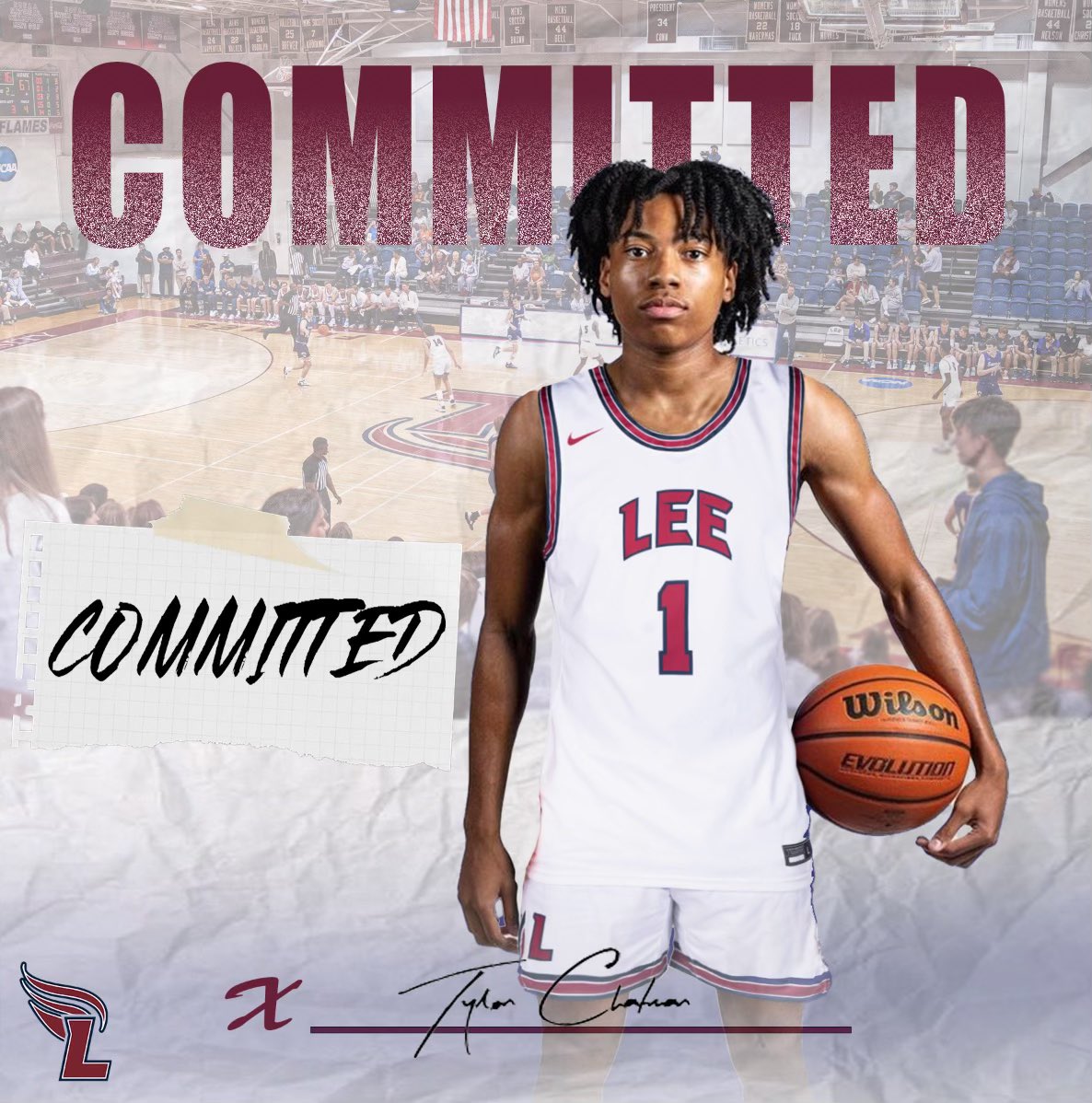Tylon Chatman (@chatmantylon) on Twitter photo Next Chapter ❤️🤍 <a href="/LeeUMBB/">LeeU Men's Basketball</a> <a href="/HCBubbaSmith/">Ryan Bubba Smith</a> <a href="/CoachLaatsch/">Josh Laatsch</a> @CoachLaatschLU @CoachCarterLU
#DOITFORMOMMA Next Chapter ❤️🤍 <a href="/LeeUMBB/">LeeU Men's Basketball</a> <a href="/HCBubbaSmith/">Ryan Bubba Smith</a> <a href="/CoachLaatsch/">Josh Laatsch</a> @CoachLaatschLU @CoachCarterLU
#DOITFORMOMMA