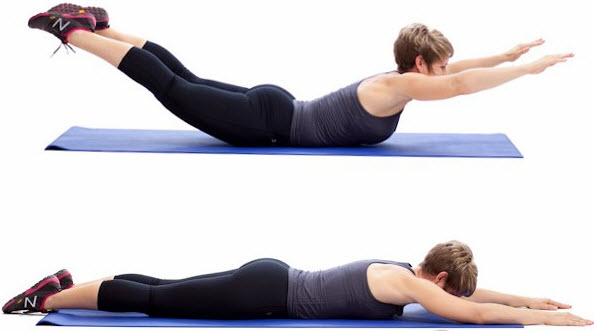 JustAFitGirl4U's tweet photo. Superman! No, that's really the name of this exercise. It works the glutes and shoulders, try it out! https://t.co/9PqSBrO3G2