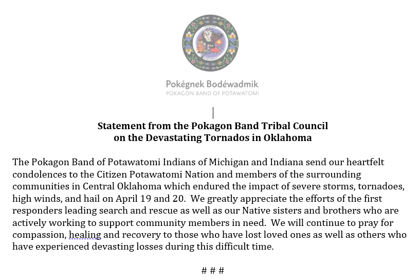 Pokagon Potawatomi tweet media