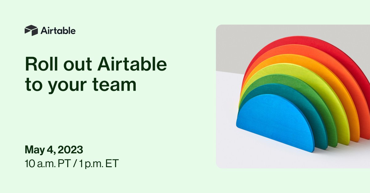 You’ve mastered the fundamentals of Airtable, but how do you bring the rest of your team on board? Join us for this hands-on workshop to configure your Airtable app and develop a tailored rollout plan for your team.