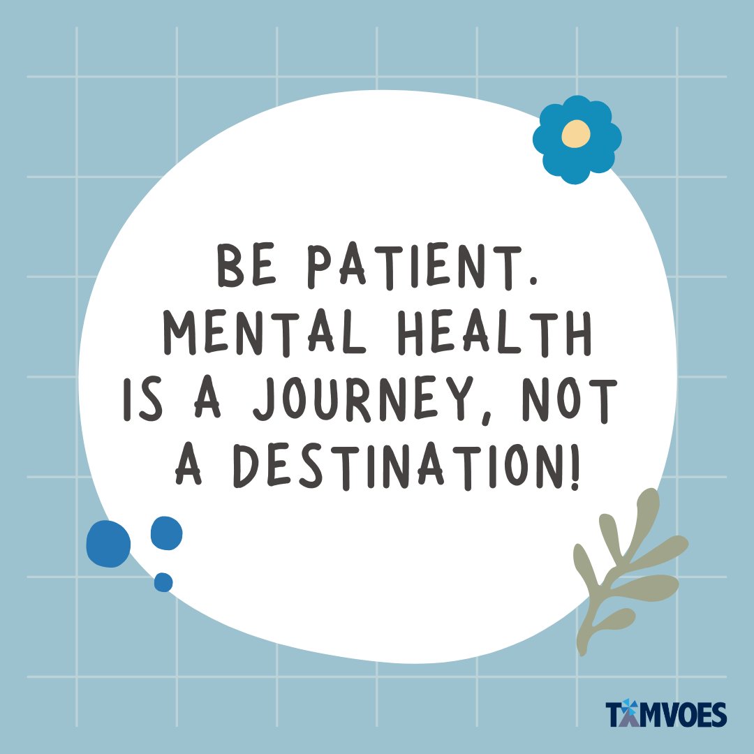 tamvoes's tweet photo. Be patient with yourself. Mental health is a journey, not a destination. Remember that healing takes time, and progress comes in small steps. Be kind to yourself and take care of your mental health along the way. You are worth the effort! 💚

 #mentalhealthjourney  #selfcare https://t.co/ieI8kcwO4b