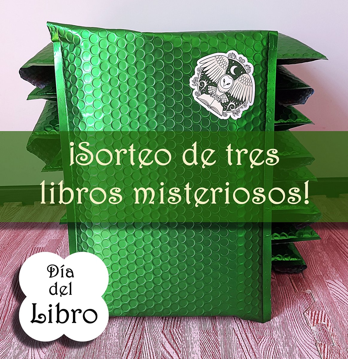 📣 ¡SORTEO MISTERIOSO DEL DÍA DEL LIBRO! 📚❤️

¡Sorteamos TRES libros misteriosos para cada red social!
Para participar, RT y cuéntanos qué libro te gustaría comprar este 23 de abril, mencionando una persona a quien se lo prestarías.