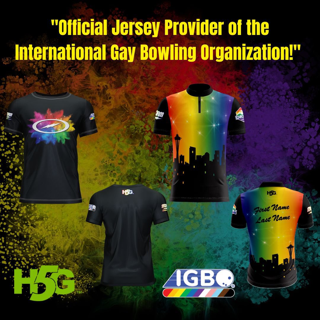 🚨🏳️‍🌈 BIG ANNOUNCEMENT ALERT!! 🏳️‍🌈🚨 #H5G is proud to be the official jersey provider of <a href="/IGBOBowling/">Int'l Gay Bowling</a>    New designs are LIVE on our website NOW for online ordering!! Click here to grab your IGBO gear TODAY! ———> h5gbrands.com/bowling/event-… #H5GBowling