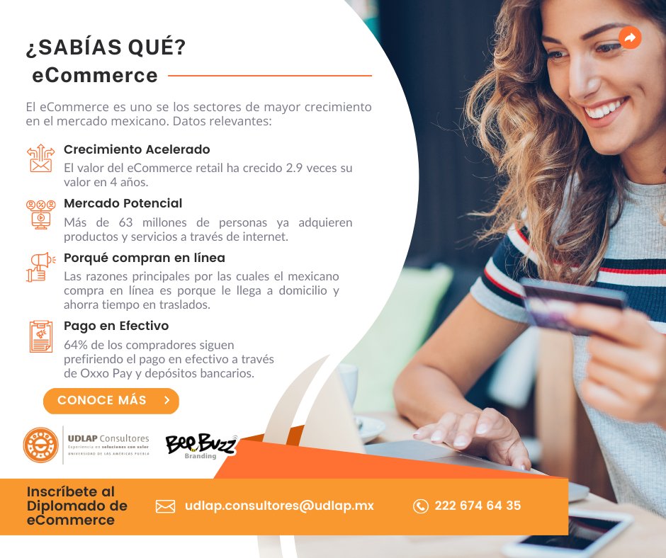 BeeBuzzBranding's tweet photo. 4 Datos interesantes sobre el eCommerce en México y del porqué se debe sumar tu negocio a este canal de venta #eCommerce #ComercioElectronico #VentasOnline https://t.co/xozuLVOFGn