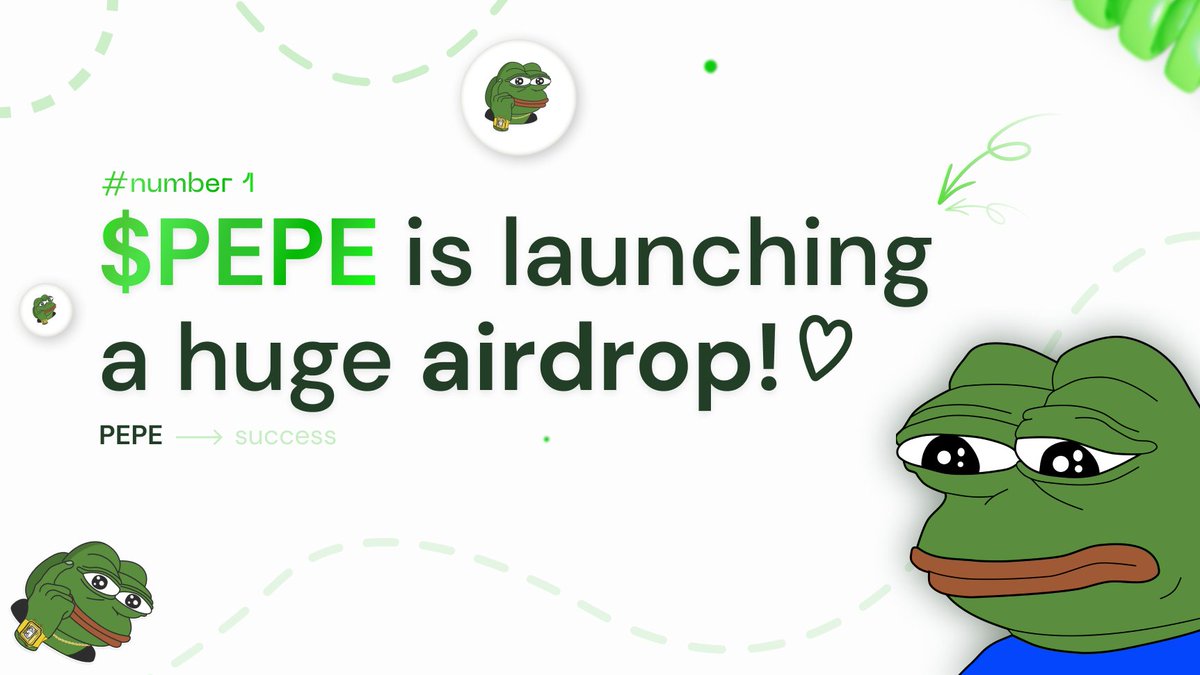 🐸The $PEPE airdrop has already started! Don't miss the opportunity to take part in this event. Each participant will receive an airdrop.

✅ Check if you are eligible for Airdrop
➡️ pepegift.com 

#BabyDogeArmy #Optimism #NFT #SpaceX #Ethereum  #BabyPepe $AMZN #Pepe