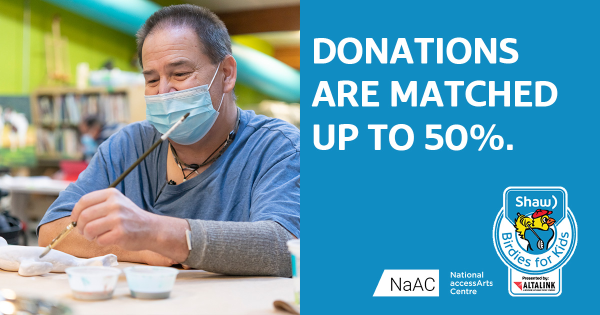 AccessArtsCA's tweet photo. As a charity partner with #Birdies4Kids, we receive 100% of donations, matched by up to 50%! Make your donation go further to keep this positive momentum going. Donate via the link: https://t.co/vQPGT3aMhj
@ShawClassic @AltaLink
#ShawClassic #CharityPartner #Shaw #AltaLink https://t.co/ix9hnDPxw4