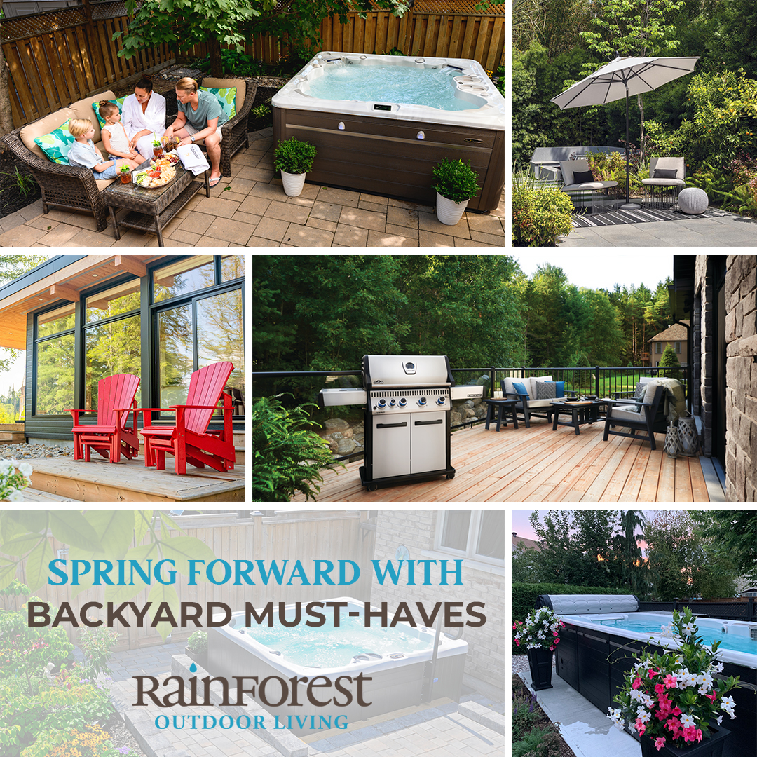 RainforestOL's tweet photo. Spring into outdoor living with Rainforest Outdoor Living this season!💧🌸 

Make the most of your outdoor space this season with a new hot tub or swim spa, or browse our fine selection of patio furniture, BBQs, outdoor heaters, and more!

🌐 https://t.co/uDoQUfNHvv https://t.co/lj9SBXXObM