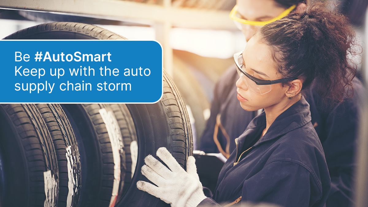 Wawanesa's tweet image. A perfect storm is brewing in the auto supply chain, resulting in higher prices, inventory delays, rental shortages and more.  Be #AutoSmart and learn how to weather the storm.  ow.ly/btf850NOt11