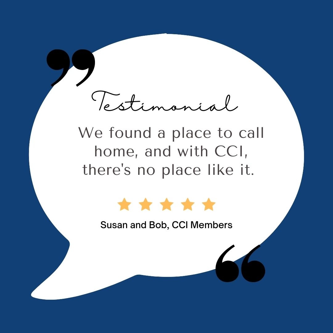 We found a place to call home, and with CCI, there's no place like it. - Susan and Bob, CCI Members.

We are very thankful to hear testimonials like these from our members.

Have you considered becoming a member of CCI?
Click the link to learn more!
cci-southsaskatchewan.ca/memb.../types-…