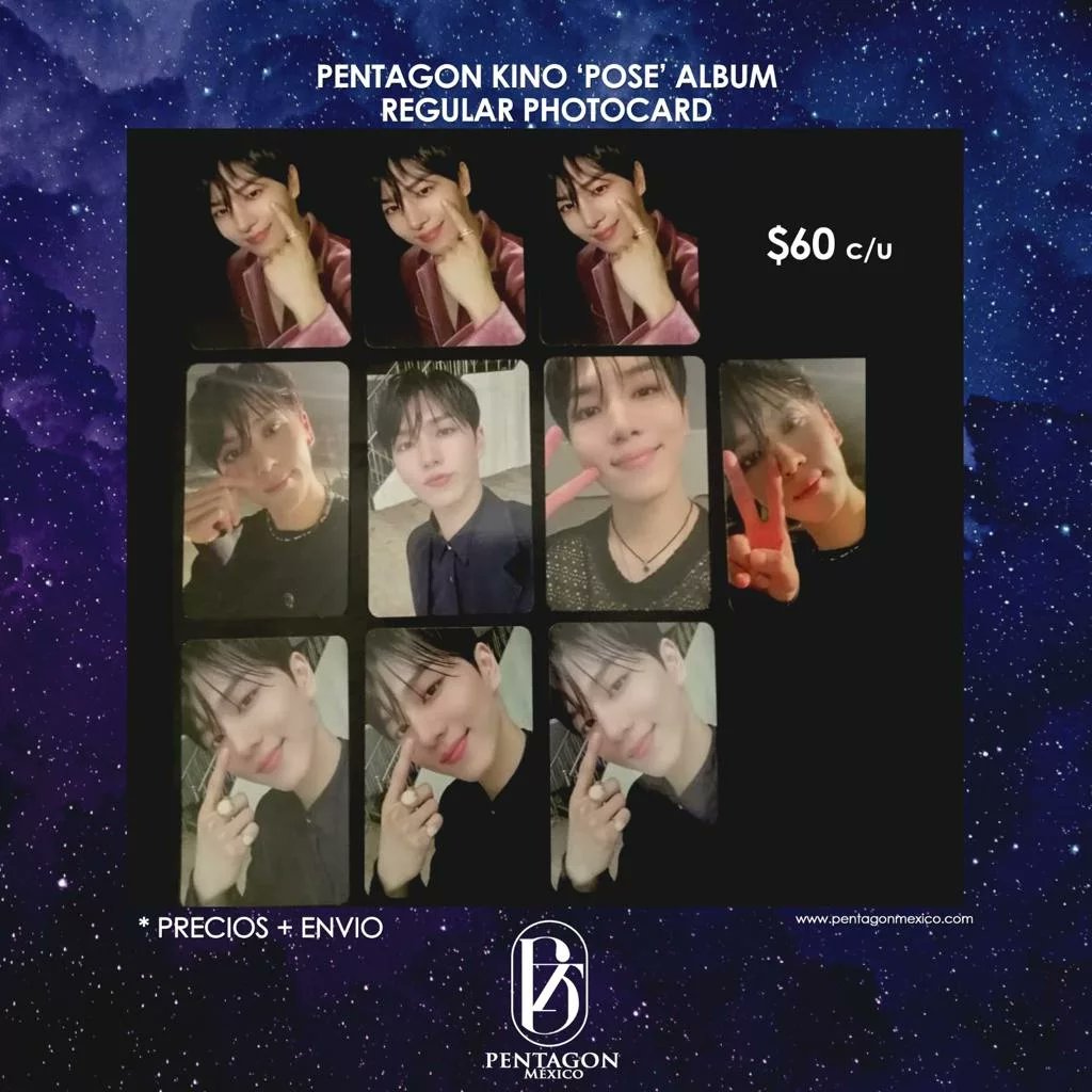 PentagonMexico's tweet photo. #kpop #enstock #wts #Photocards #포카 #enventa #PENTAGON #Universe #POSE #KINO https://t.co/jUGLefxsvP