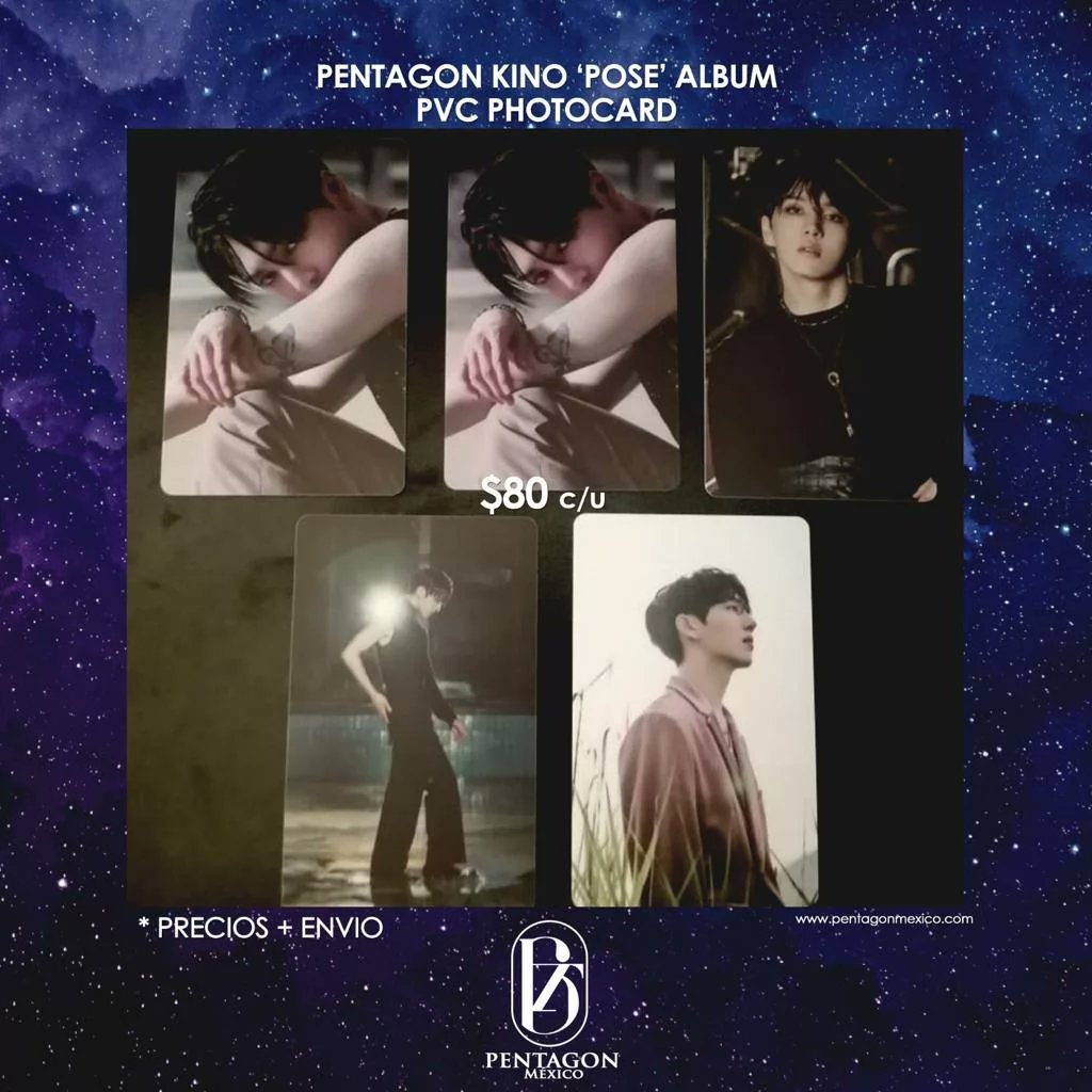 PentagonMexico's tweet photo. #kpop #enstock #wts #Photocards #포카 #enventa #PENTAGON #Universe #POSE #KINO https://t.co/jUGLefxsvP