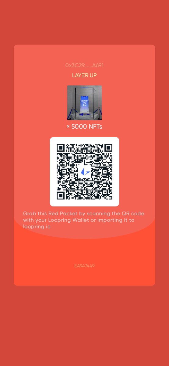 Awesome to see #Loopring trending after the launch of our new NFT Red Packets🧧- Let's keep the momentum going💙 If you haven't found one of our scavenger hunt NFT Red Packets yet, here's a freebie👇 Get the Loopring Smart Wallet to scan + grab this one while supplies last: ▶️
